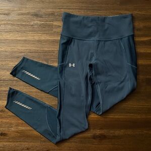 Under Armour Teal and Mint Athletic Compression Leggings Small